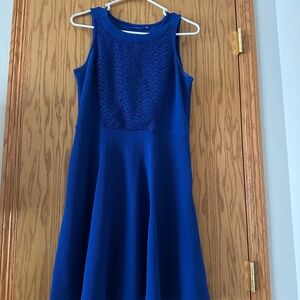 Royal blue casual dress